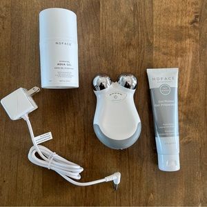 Nuface Mini w charger, aqua gel and primer